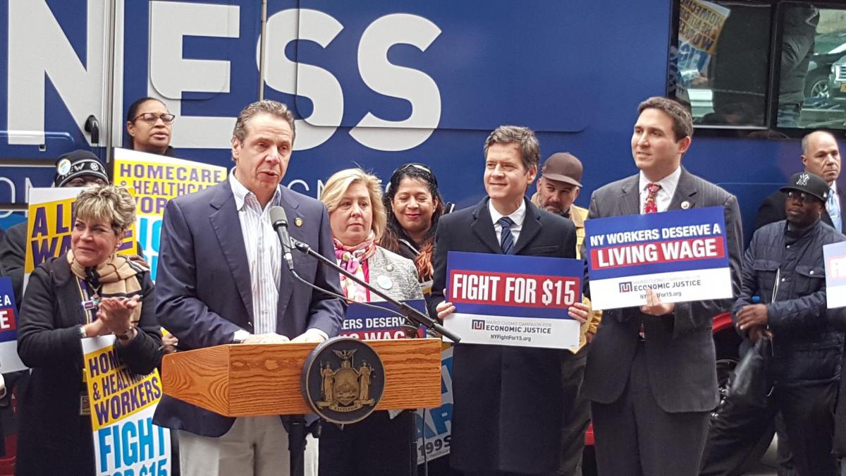 Governor Cuomo Fight For 15 Rally