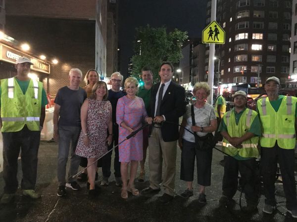 Power-Washing East 70s with Congress Member Maloney