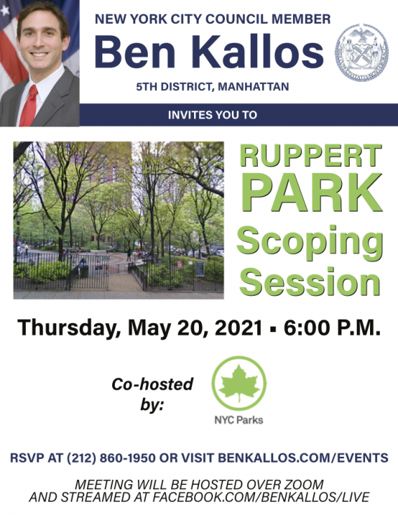 Ruppert Park Scoping Session Flyer